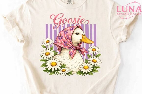 Download Goosie Floral Babushka Goose PNG Clipart - Babushka Collection