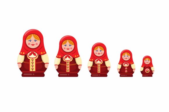 Download Matryoshka or Babushka Nesting Doll Icon - Babushka Collection