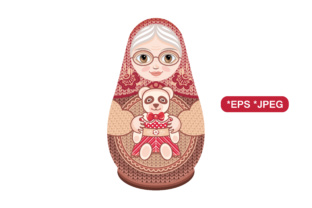 Download Babushka Doll Vector Matryoshka - Babushka Collection